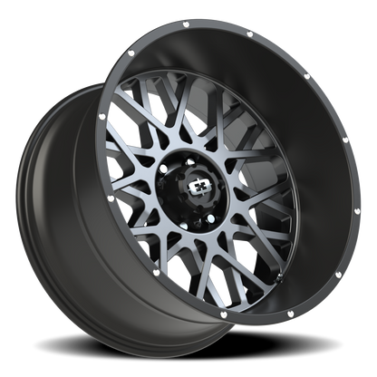 Vision Rocker 22X12 Anthracite with Satin Black Lip Wheel