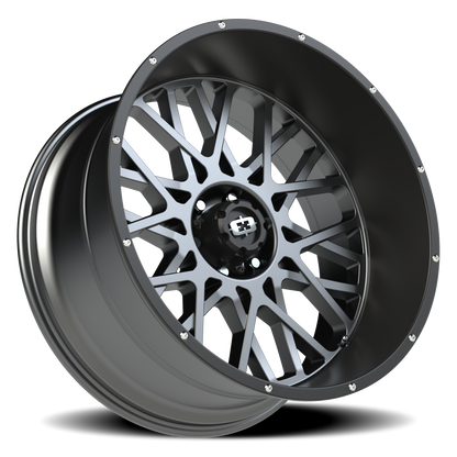 Vision Rocker 24X12 Anthracite with Satin Black Lip Wheel