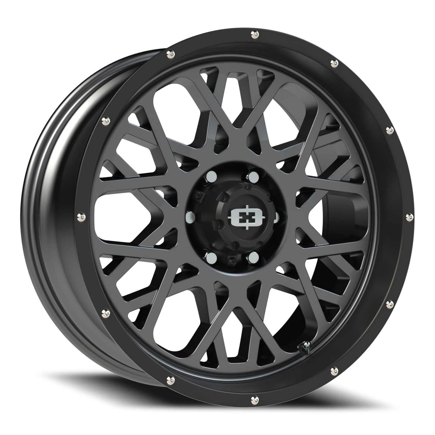 Vision Rocker 20X9 Anthracite with Satin Black Lip Wheel