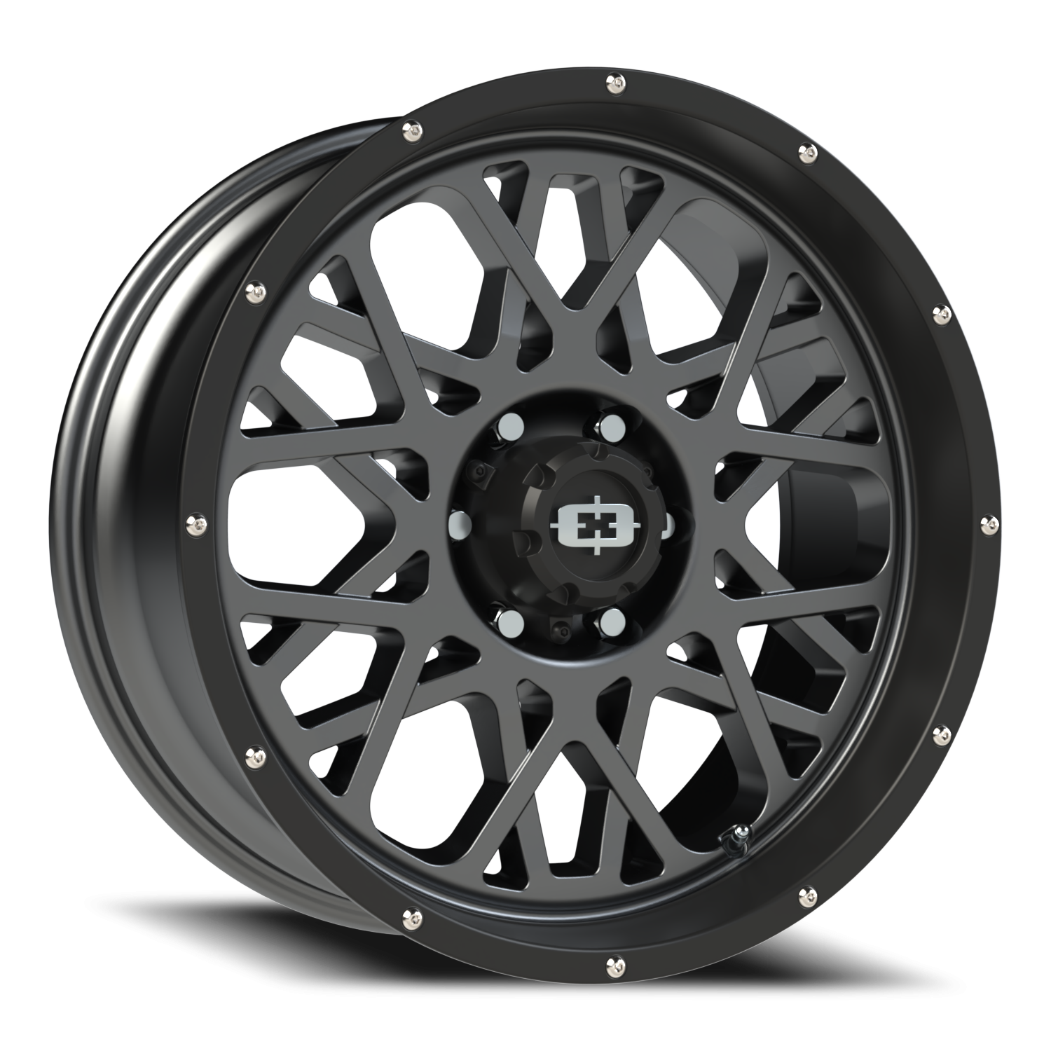 Vision Rocker 20X9 Anthracite with Satin Black Lip Wheel