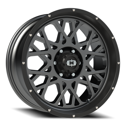 Vision Rocker 20X9 Anthracite with Satin Black Lip Wheel