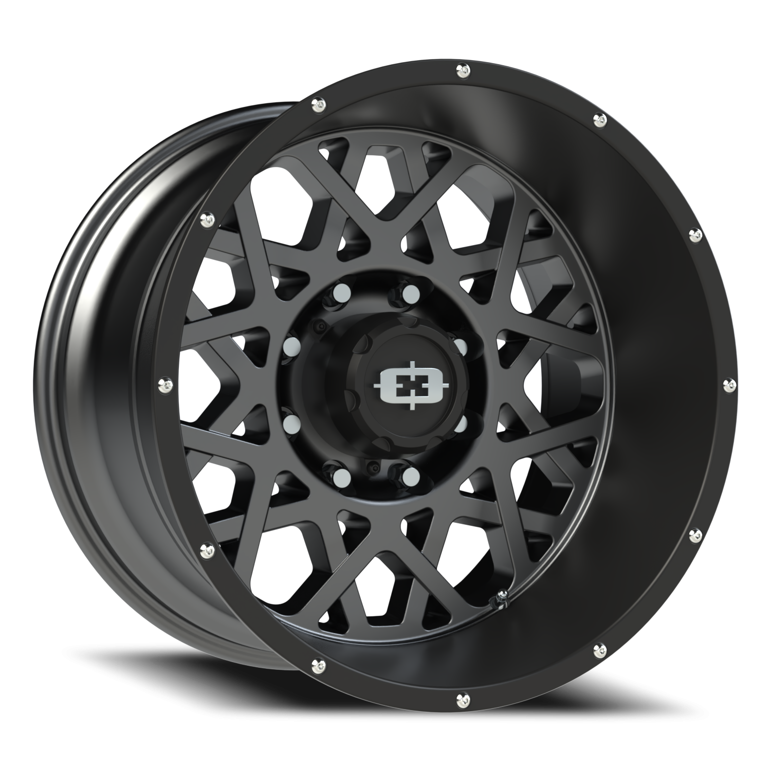 Vision Rocker 20X12 Anthracite with Satin Black Lip Wheel