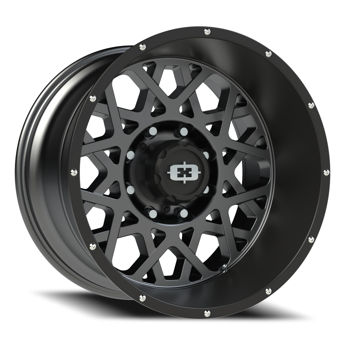 Vision Rocker 20X12 Anthracite with Satin Black Lip Wheel