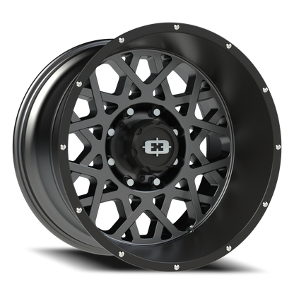 Vision Rocker 20X12 Anthracite with Satin Black Lip Wheel