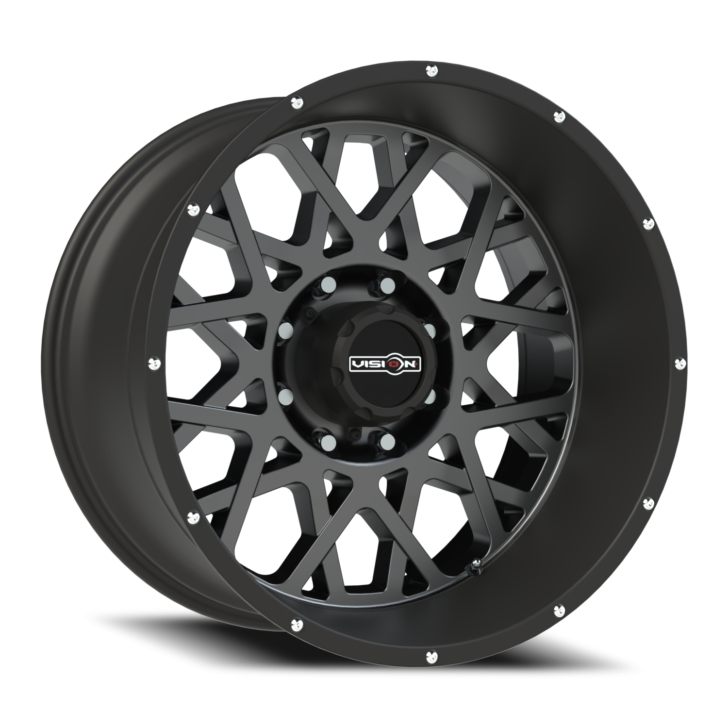 Vision Rocker 22X12 Anthracite with Satin Black Lip Wheel