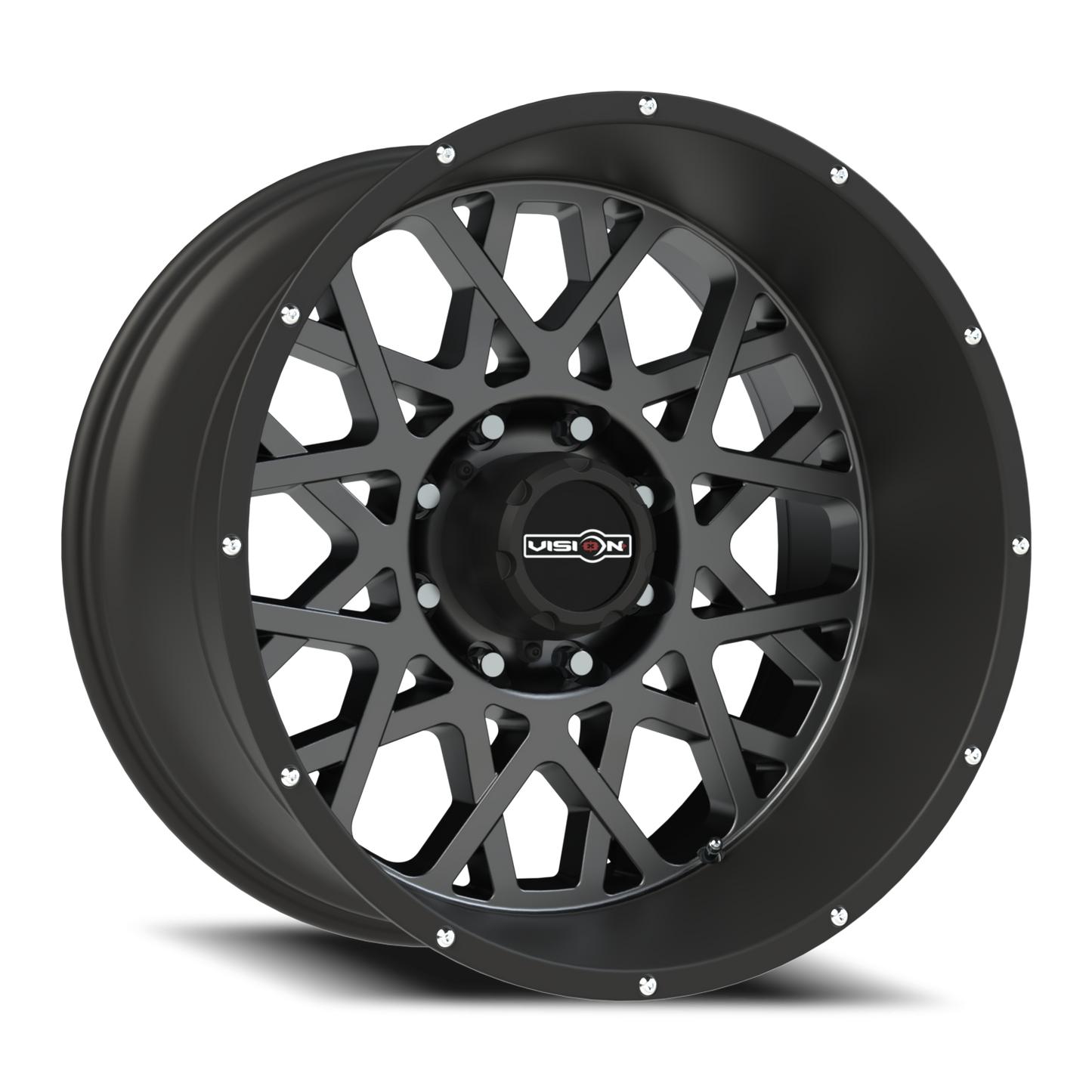 Vision Rocker 22X12 Anthracite with Satin Black Lip Wheel