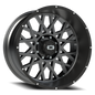 Vision Rocker 24X12 Anthracite with Satin Black Lip Wheel