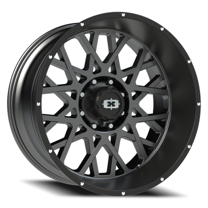Vision Rocker 24X12 Anthracite with Satin Black Lip Wheel