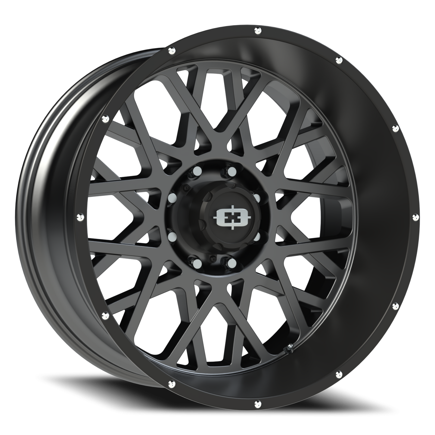 Vision Rocker 24X12 Anthracite with Satin Black Lip Wheel