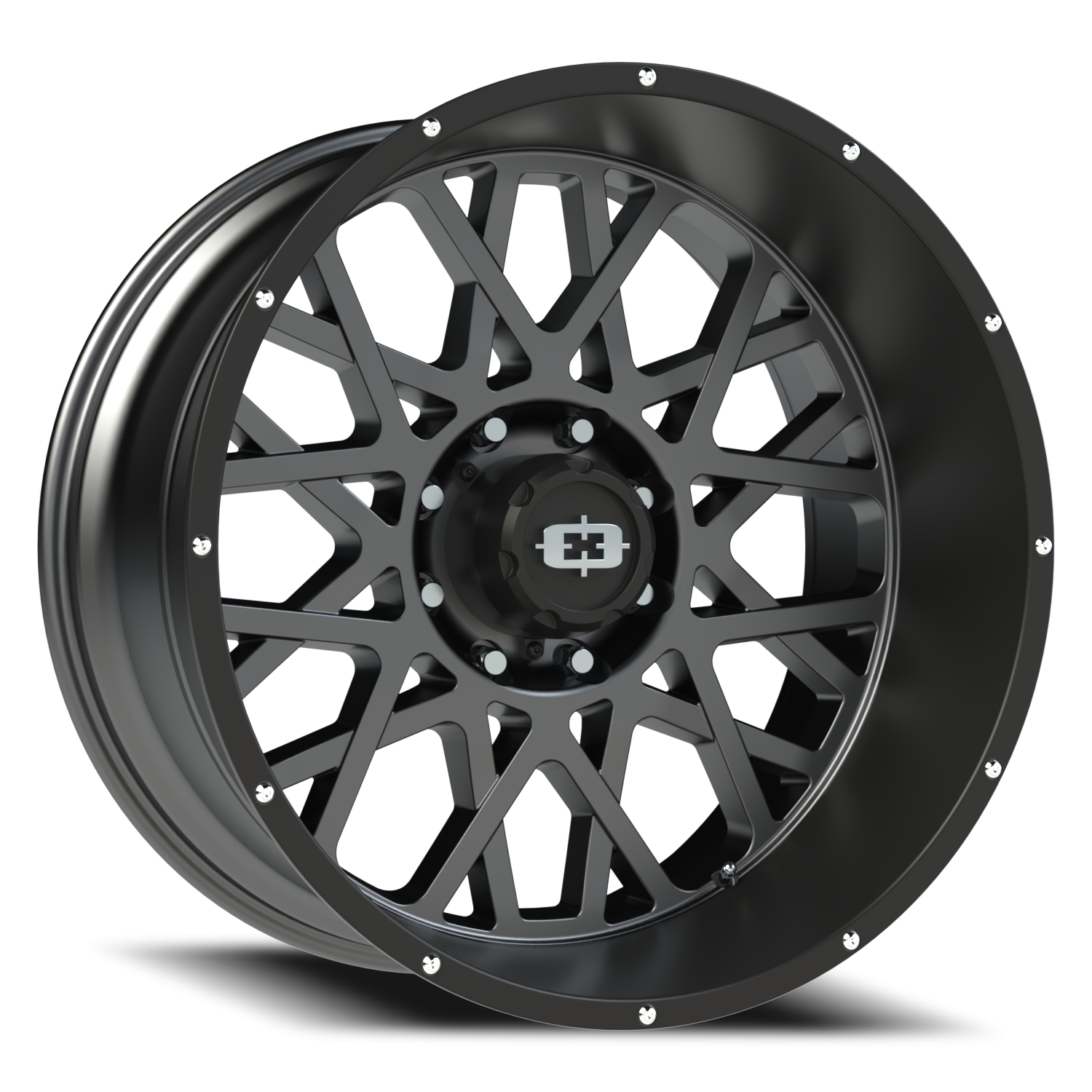 Vision Rocker 24X12 Anthracite with Satin Black Lip Wheel