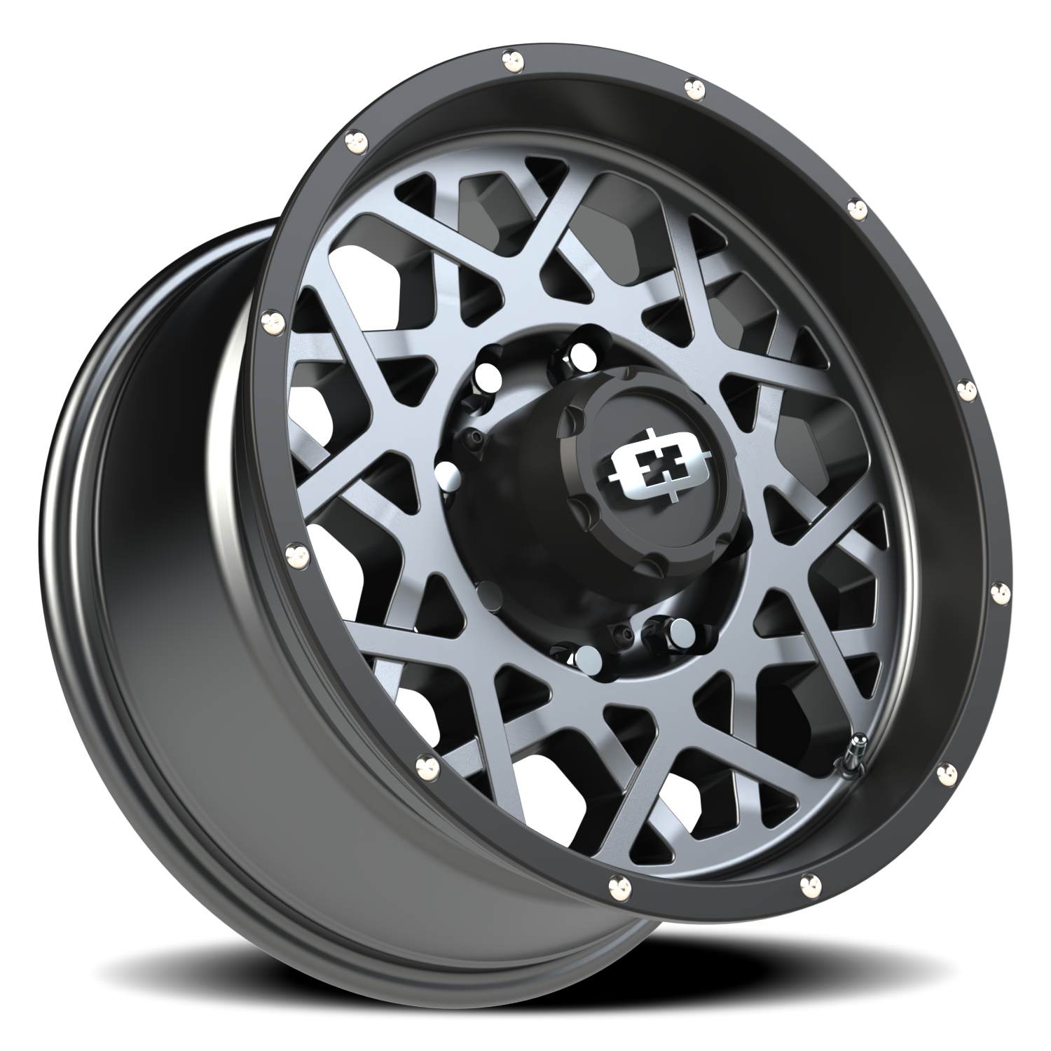 Vision Rocker 18X9 Anthracite with Satin Black Lip Wheel