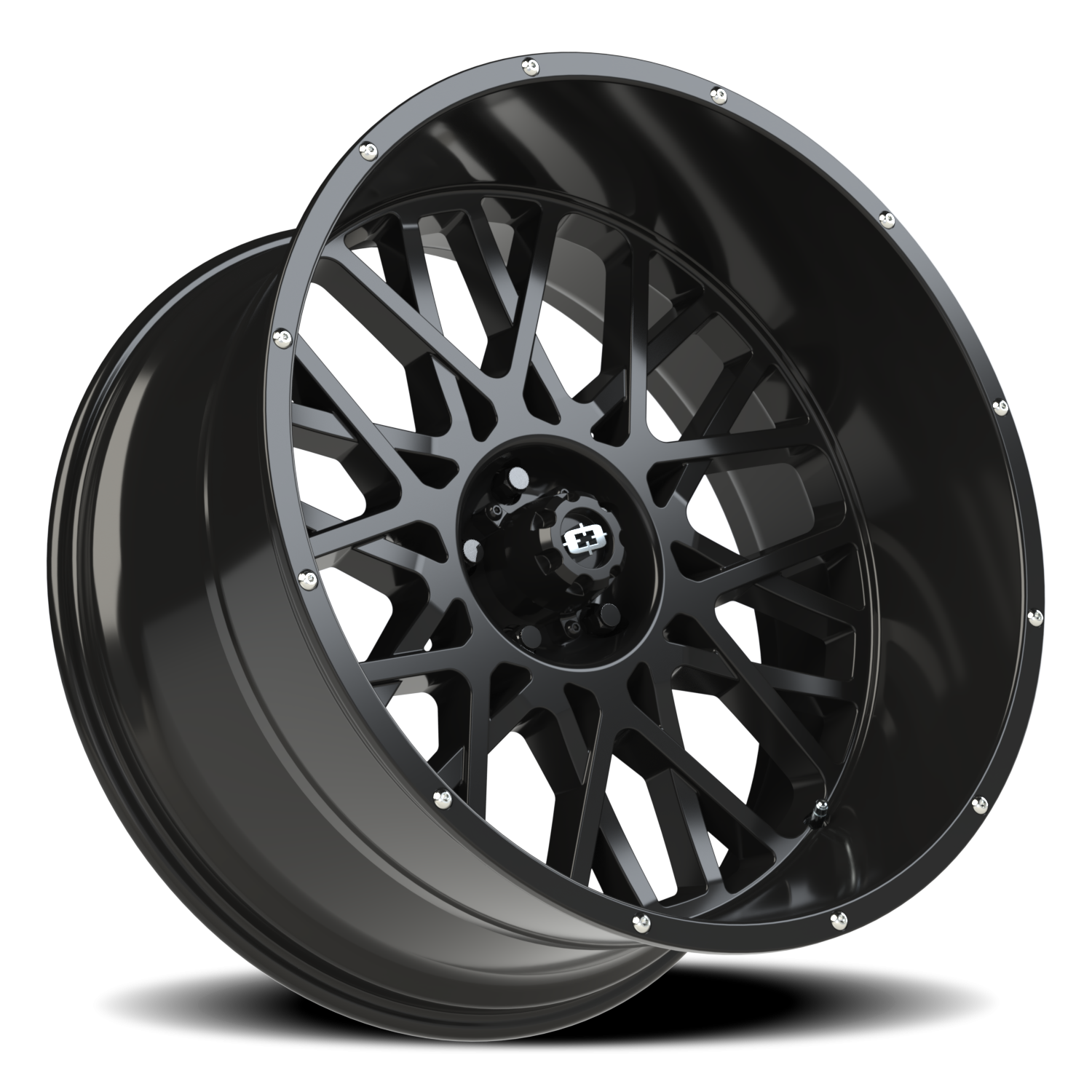 Vision Rocker 24X12 Gloss Black Wheel