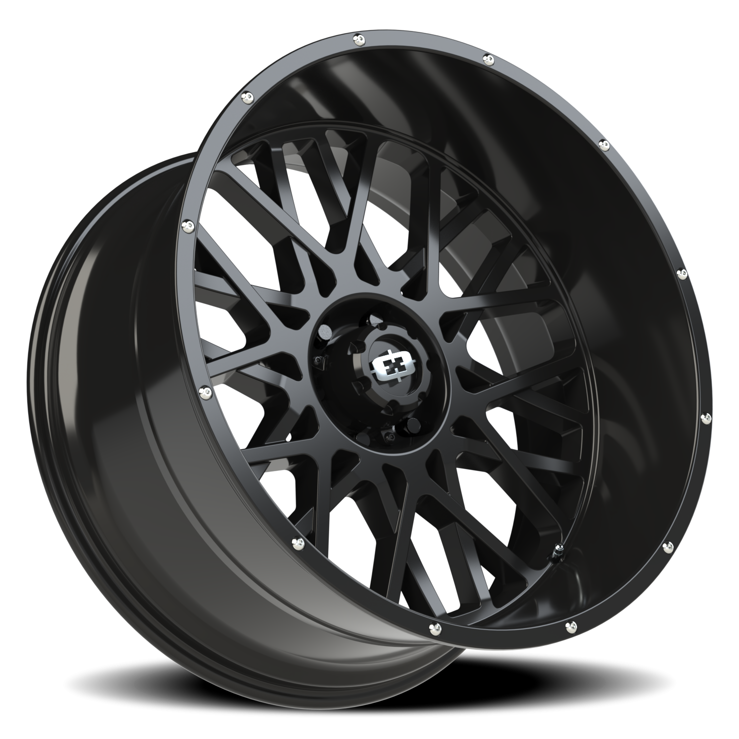Vision Rocker 24X12 Gloss Black Wheel