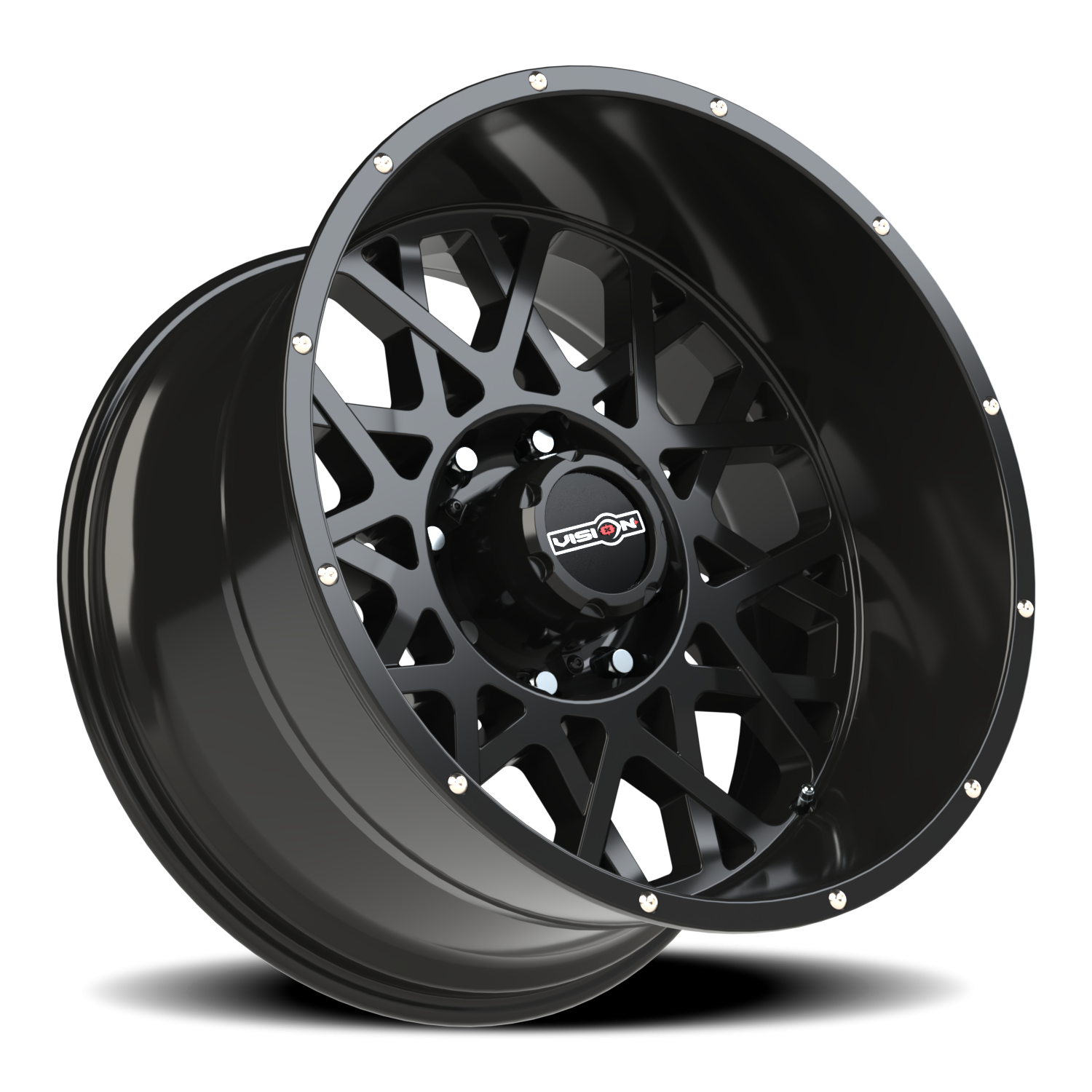 Vision Rocker 22X12 Gloss Black Wheel