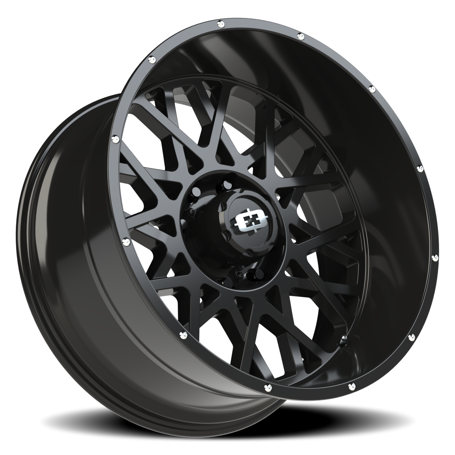 Vision Rocker 24X12 Gloss Black Wheel