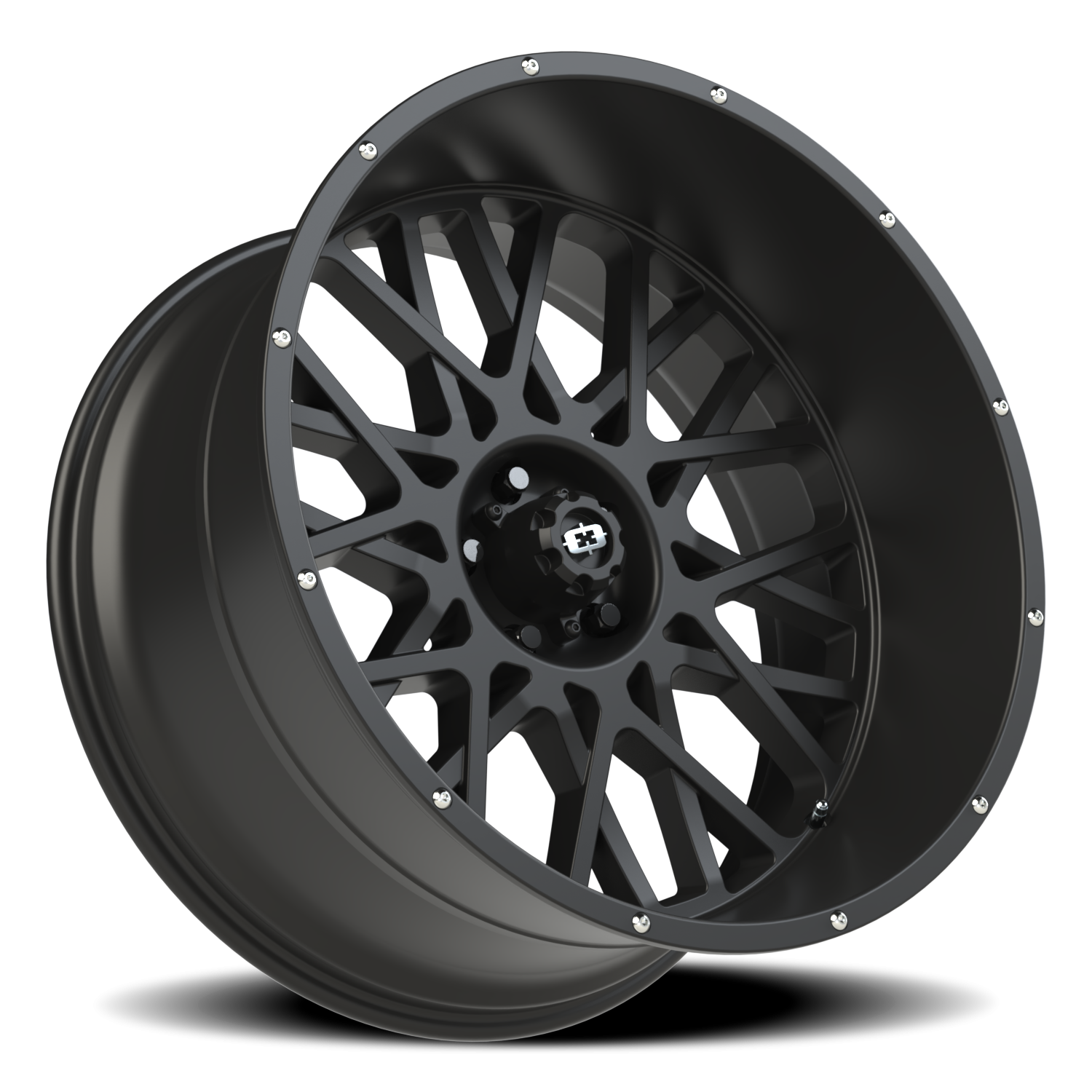 Vision Rocker 24X12 Satin Black Wheel