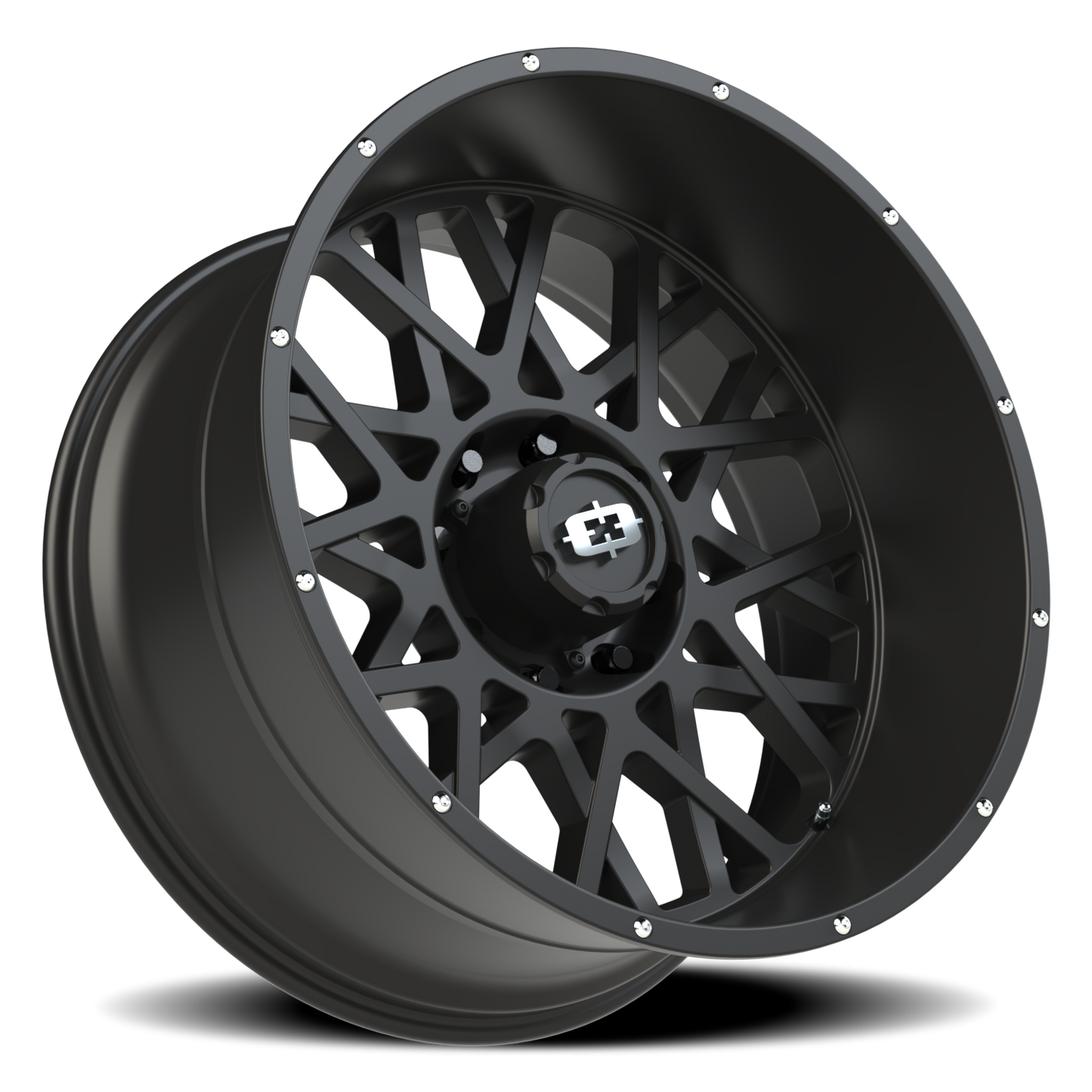 Vision Rocker 24X12 Satin Black Wheel
