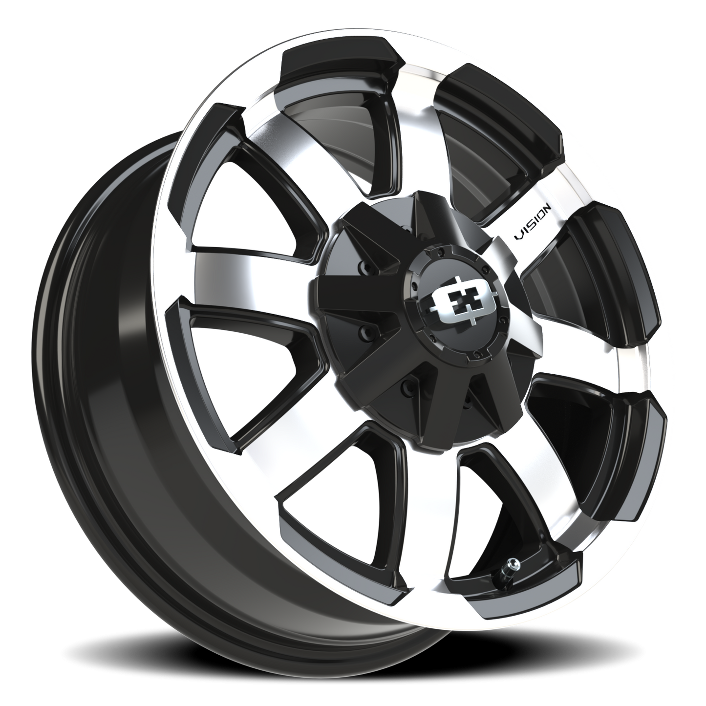 Vision 16LB-SPRINT 16X6.5 Gloss Black Machined Face Wheel