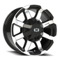 Vision Valor 17X8.5 Gloss Black Machined Face Wheel