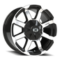 Vision Valor 17X8.5 Gloss Black Machined Face Wheel