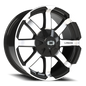 Vision Valor 18X8.5 Gloss Black Machined Face Wheel