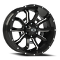 Vision Bomb 20X9 Gloss Black Milled Spoke Wheel