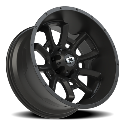 Vision Bomb 20X10 Satin Black Wheel