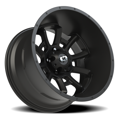 Vision Bomb 20X12 Satin Black Wheel