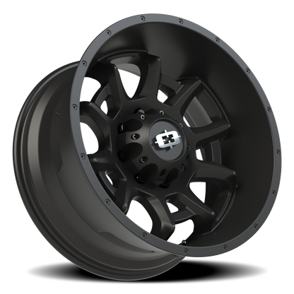 Vision Bomb 20X10 Satin Black Wheel
