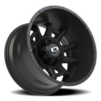 Vision Bomb 20X12 Satin Black Wheel