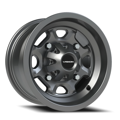 Vision Bomb 12X7 Gunmetal Wheel