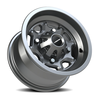 Vision Bomb 12X7 Gunmetal Wheel