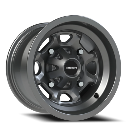 Vision Bomb 12X8 Gunmetal Wheel
