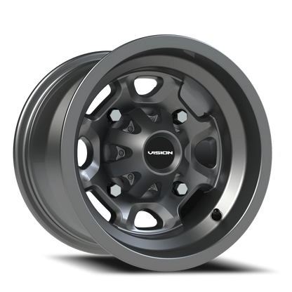 Vision Bomb 12X8 Gunmetal Wheel