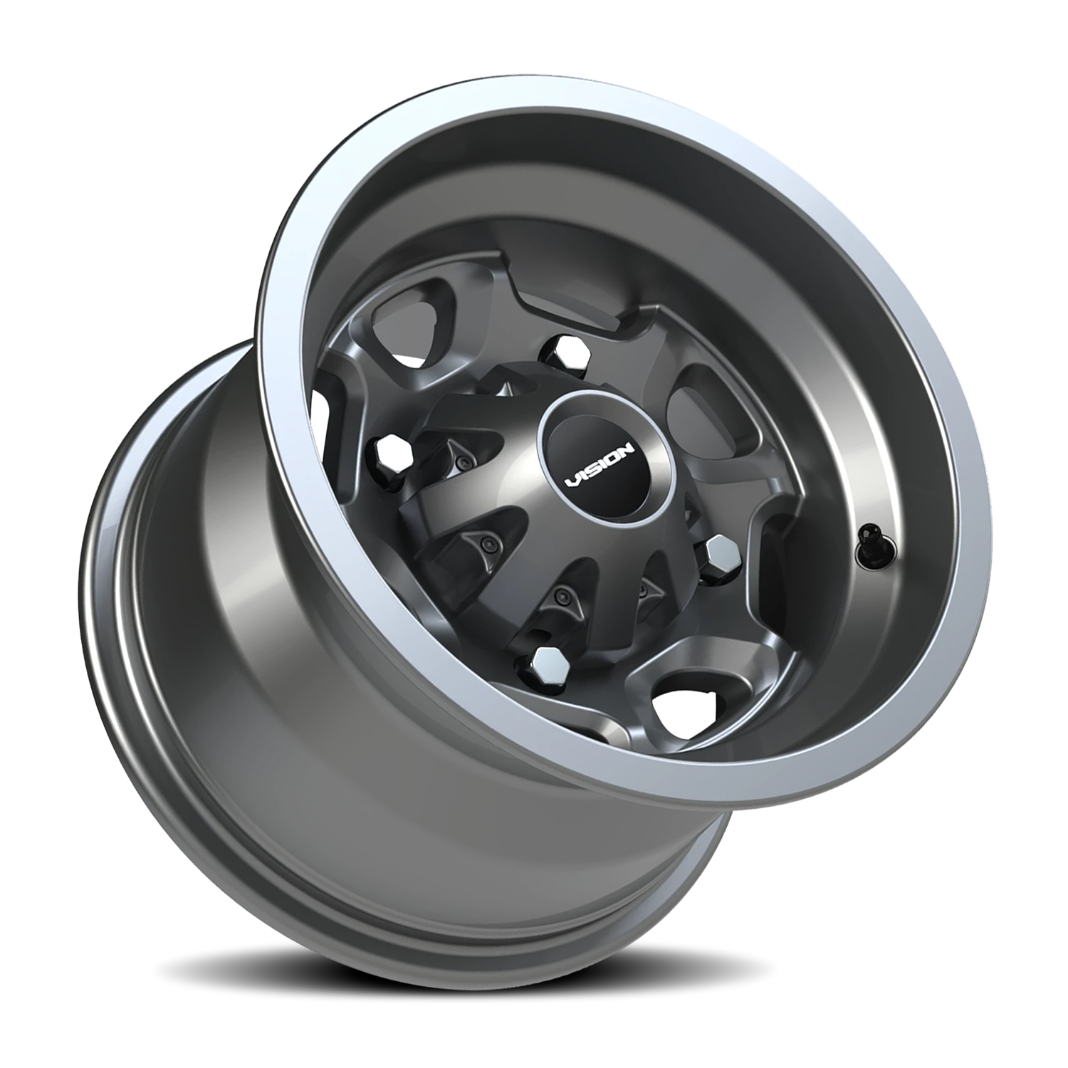 Vision Bomb 12X8 Gunmetal Wheel