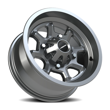 Vision Bomb 14X7 Gunmetal Wheel