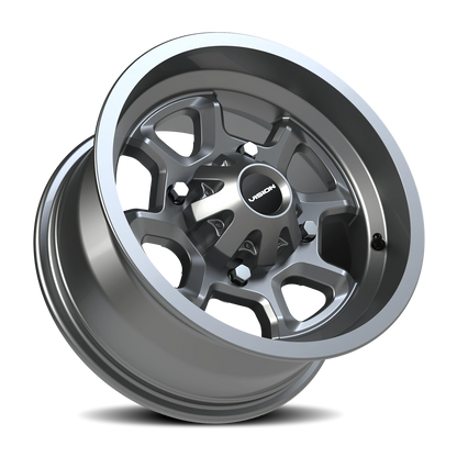 Vision Bomb 14X7 Gunmetal Wheel