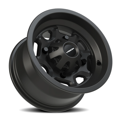 Vision Bomb 12X7 Matte Black Wheel