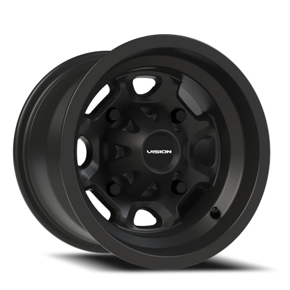 Vision Bomb 12X8 Matte Black Wheel