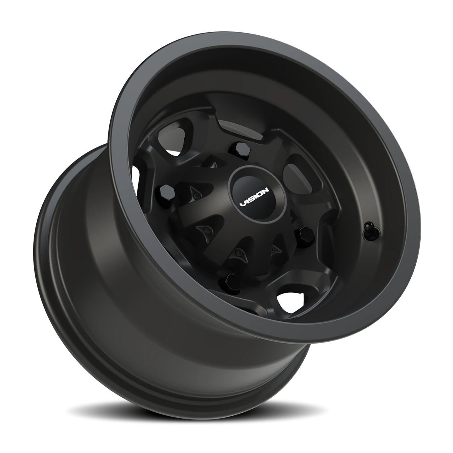 Vision Bomb 12X8 Matte Black Wheel