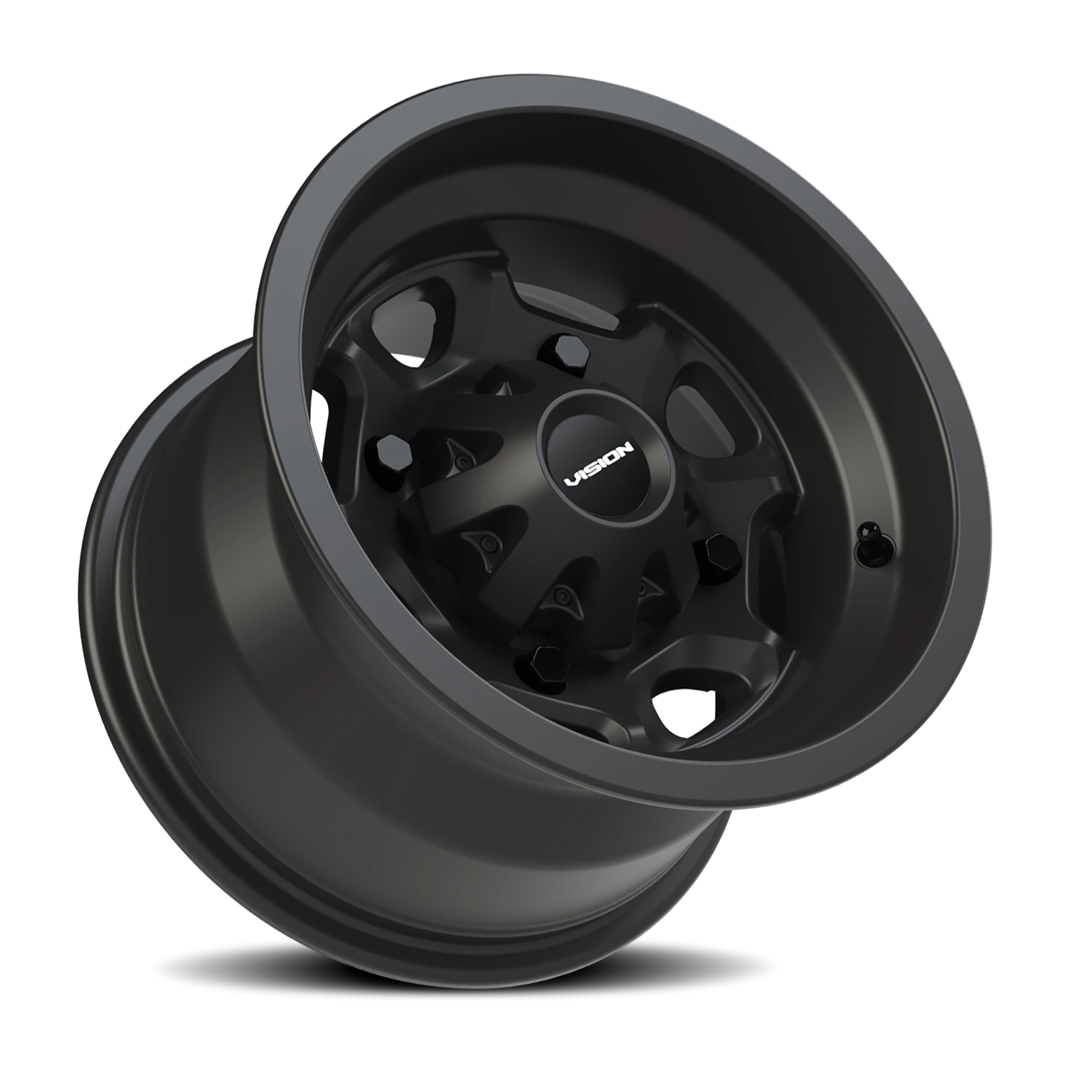 Vision Bomb 12X8 Matte Black Wheel