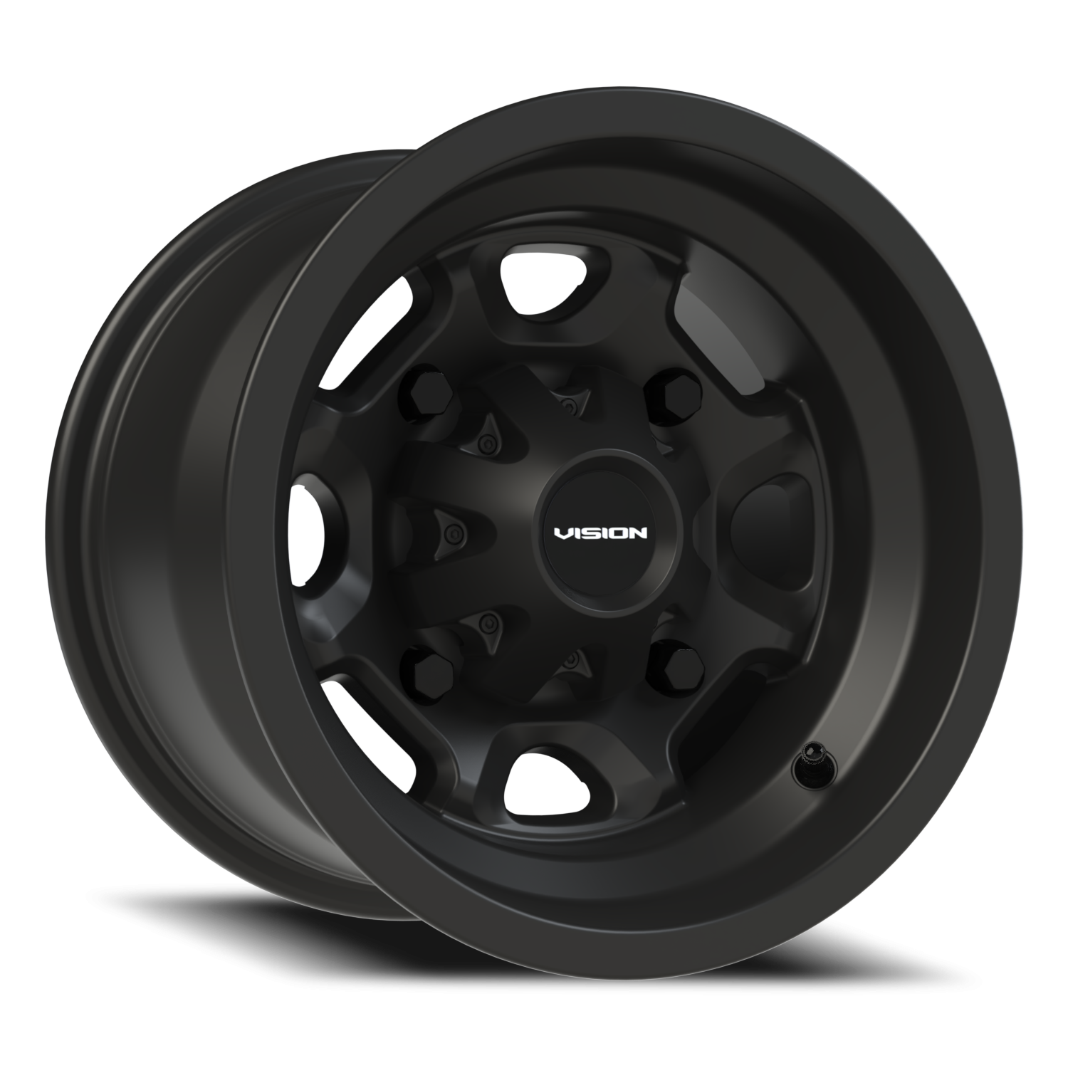 Vision Bomb 12X8 Matte Black Wheel