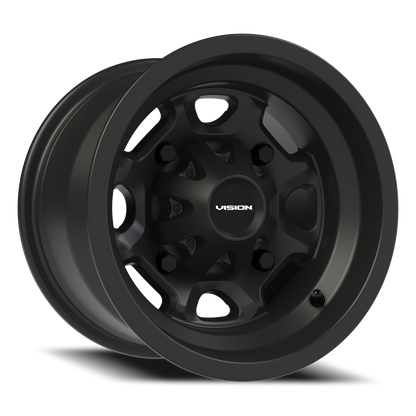 Vision Bomb 12X8 Matte Black Wheel