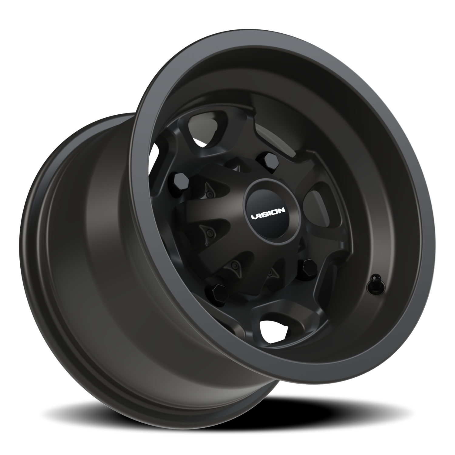 Vision Bomb 12X8 Matte Black Wheel