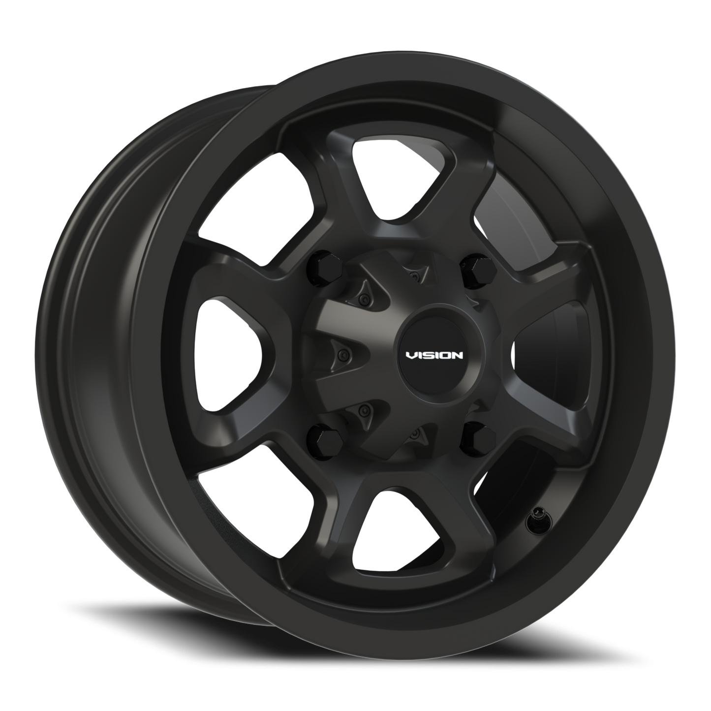 Vision Bomb 14X7 Matte Black Wheel