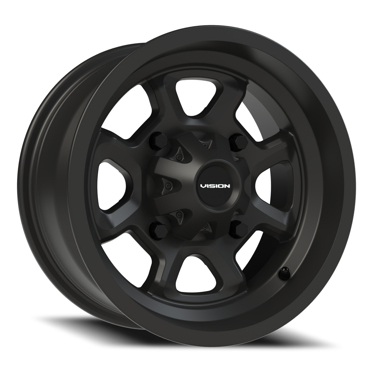 Vision Bomb 14X7 Matte Black Wheel