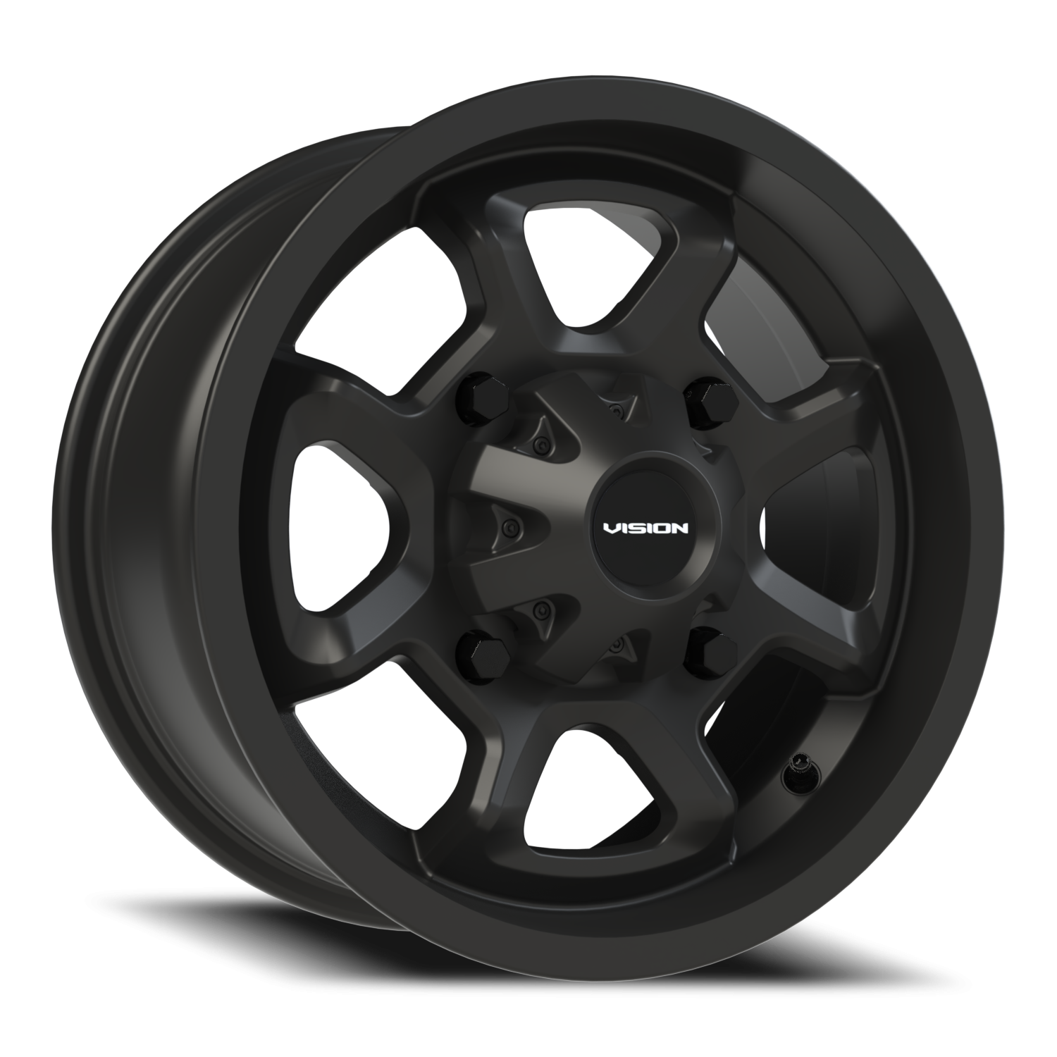 Vision Bomb 14X7 Matte Black Wheel