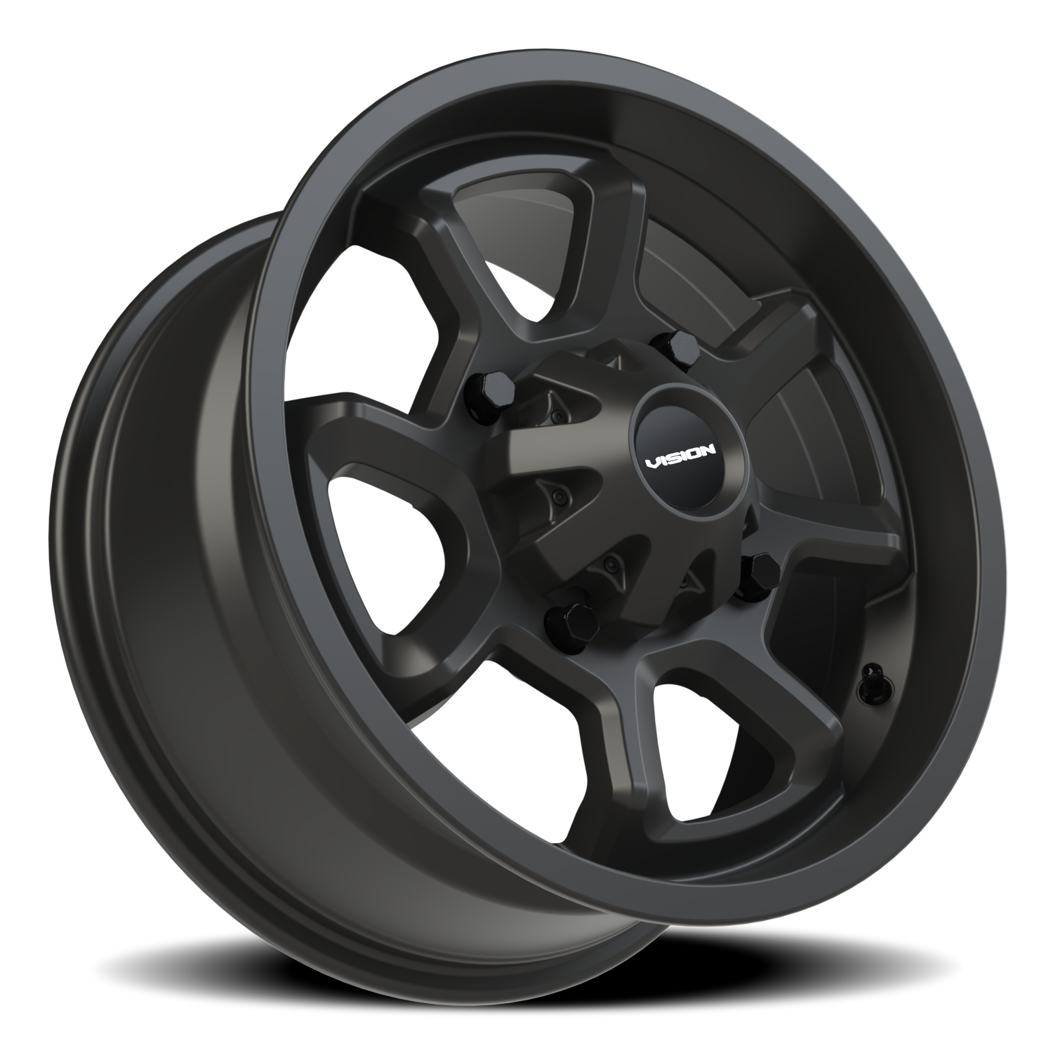 Vision Bomb 15X7 Matte Black Wheel