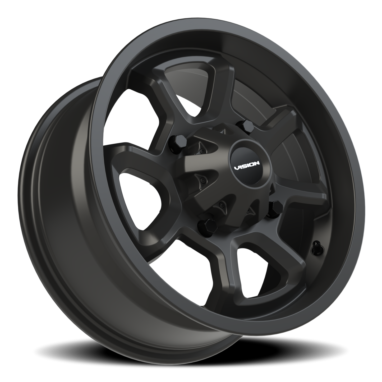 Vision Bomb 15X7 Matte Black Wheel