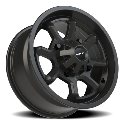 Vision Bomb 15X7 Matte Black Wheel